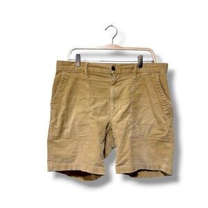 Taylor Stitch Men's Golden Tan Corduroy Shorts Size 34